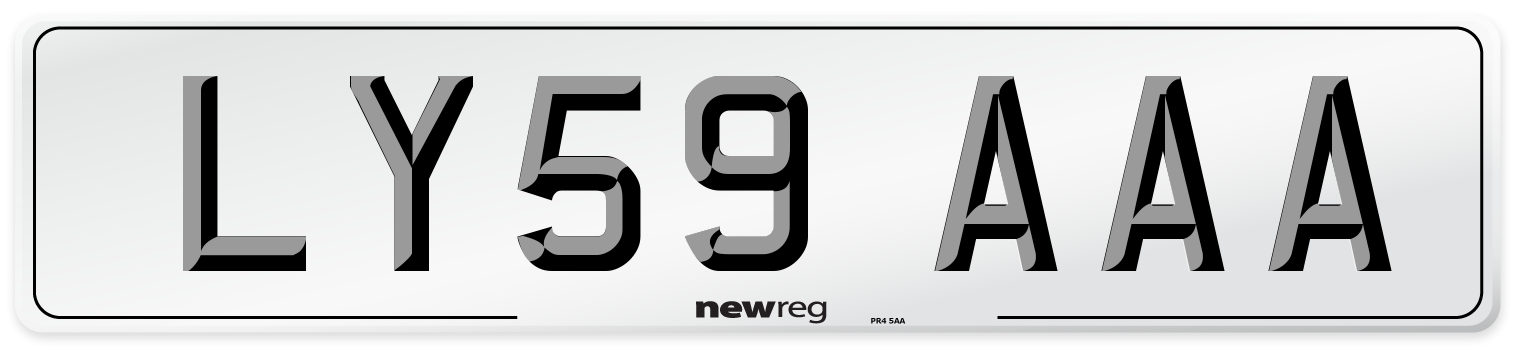 LY59 AAA Number Plate from New Reg